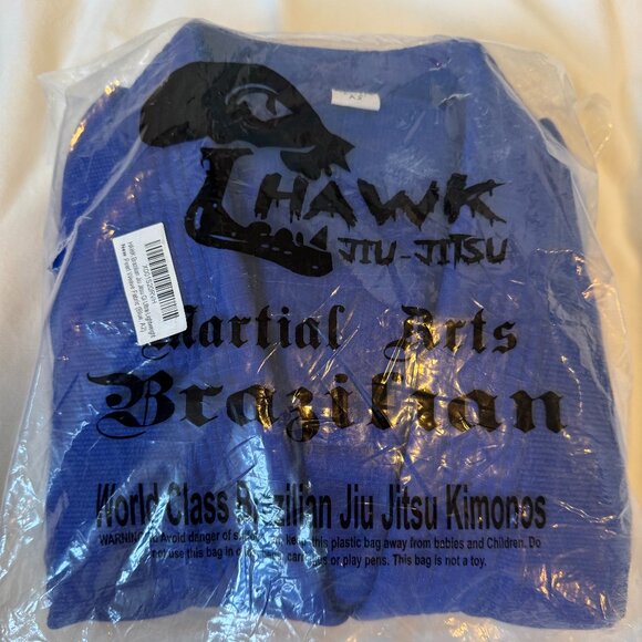 Brand new Hawk Brazilian Jiu Jitsu / Kimono in blue, size A2. NWT - Picture 1 of 2